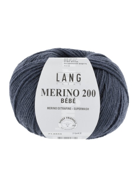 Lang Yarns Merino 200 Bebe Dark Sea (0434)