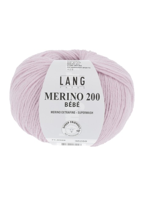 Lang Yarns Merino 200 Bebe Pale Pink (0509)