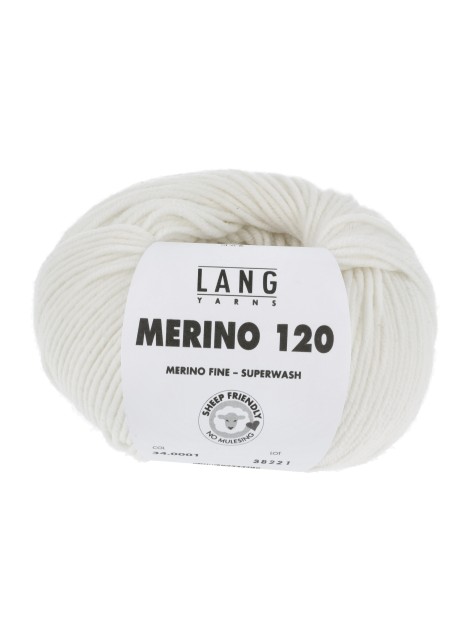 Lang Yarns Merino 120 White (34.0001)