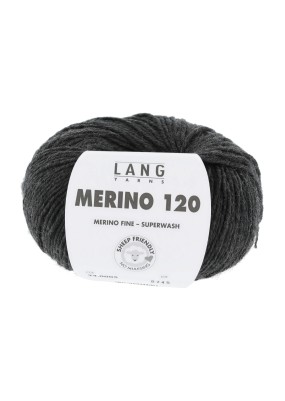 Lang Yarns Merino 120 Anthracite (34.0005)