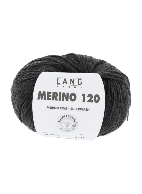 Lang Yarns Merino 120 Anthracite (34.0005)