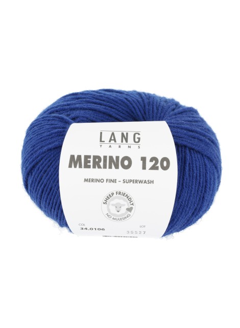 Lang Yarns Merino 120 Royal Blue (34.0106)