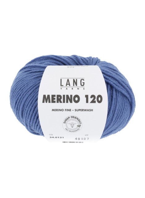 Lang Yarns Merino 120 Blauw (34.0121)