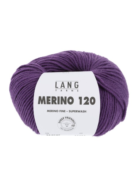 Lang Yarns Merino 120 Purple (34.0147)