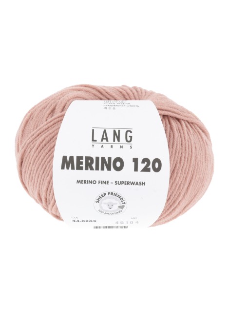 Lang Yarns Merino 120 Dark Salmon (34.0209)