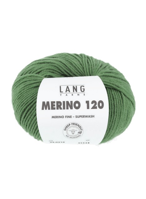 Lang Yarns Merino 120 Green (34.0316)