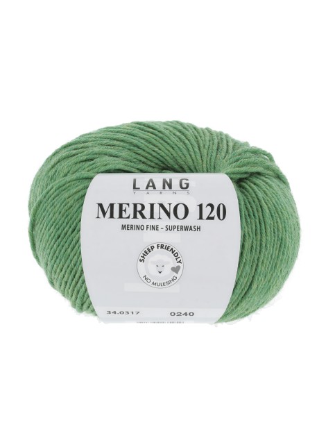 Lang Yarns Merino 120 Grass Green (34.0317)