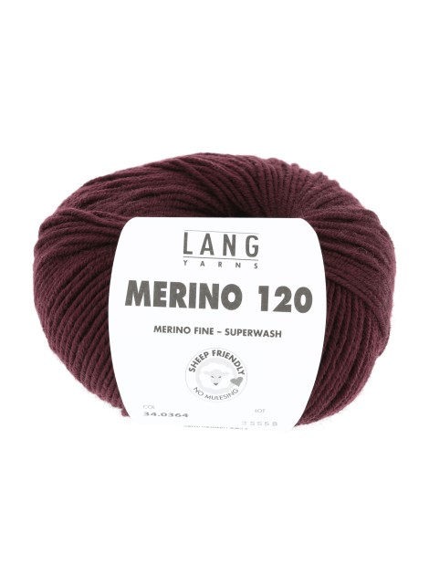 Lang Yarns Merino 120 Bordeaux (34.0364)