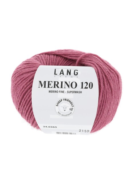 Lang Yarns Merino 120 Carnelian Rose (34.0365)