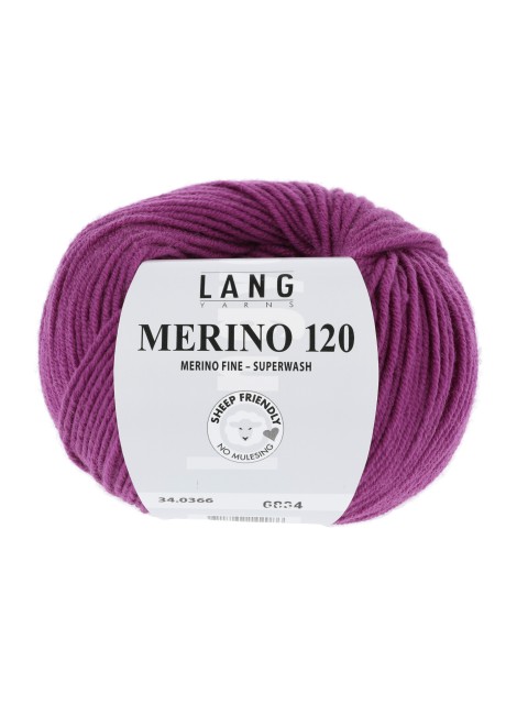 Lang Yarns Merino 120 Dark Fuchsia (34.0366)