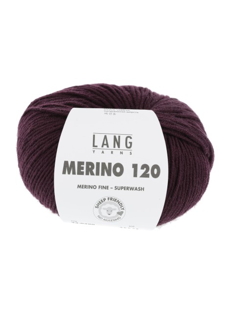 Lang Yarns Merino 120 Aubergine (34.0390)