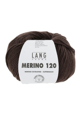 Lang Yarns Merino 120 Dark Brown (34.0468)