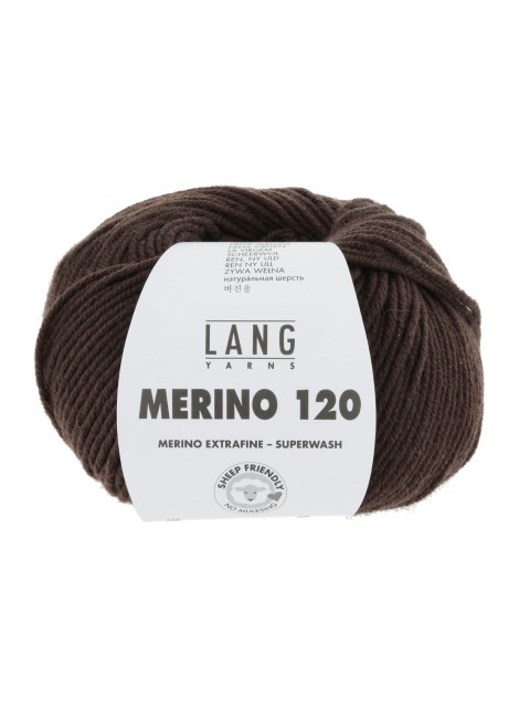 Lang Yarns Merino 120 Dark Brown (34.0468)