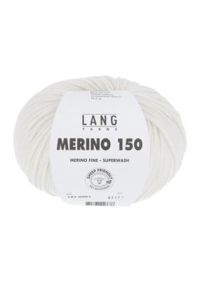 Lang Yarns Merino 150 White (0001)