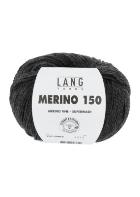 Lang Yarns Merino 150 Charcoal (0005)