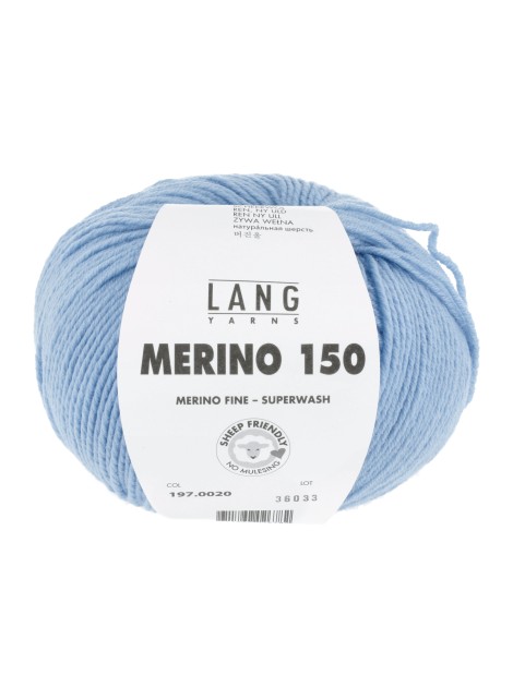 Lang Yarns Merino 150 Cloud Blue (0020)