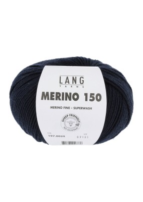 Lang Yarns Merino 150 Dark Navy (0025)