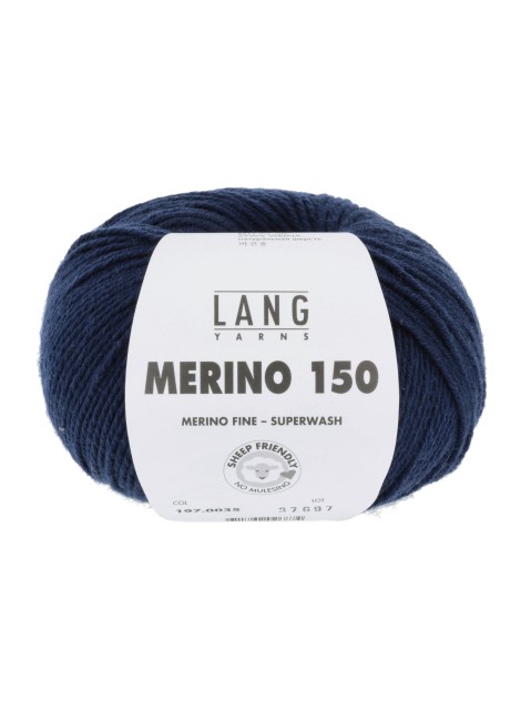 Lang Yarns Merino 150 Marine (0035)