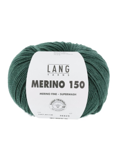 Lang Yarns Merino 150 Dark Green (0118)