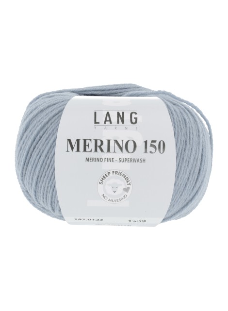 Lang Yarns Merino 150 Ice Blue (0123)