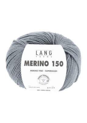 Lang Yarns Merino 150 Metal Grey (0124)