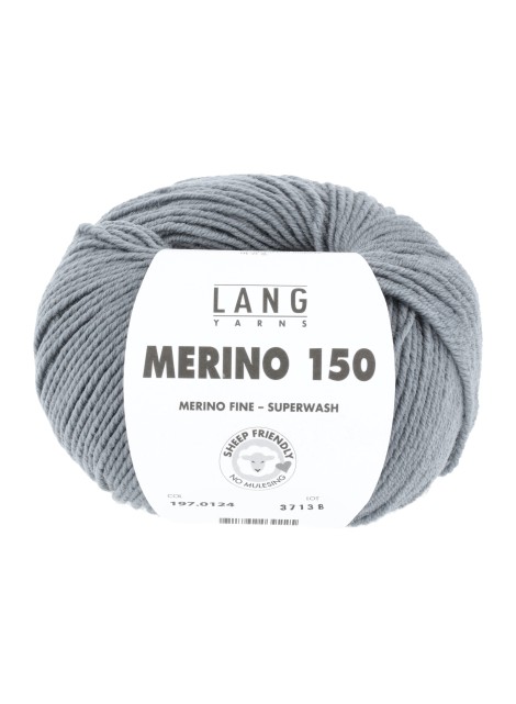 Lang Yarns Merino 150 Metal Grey (0124)