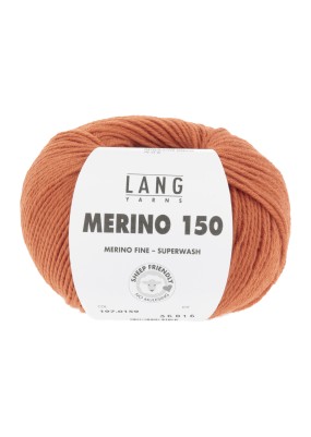 Lang Yarns Merino 150 Orange (0159)