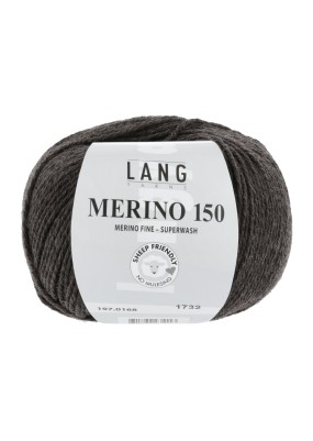 Lang Yarns Merino 150 Dark Brown (0168)