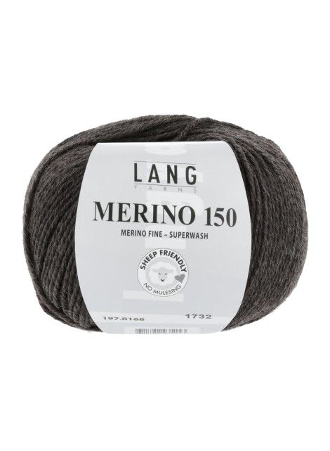 Lang Yarns Merino 150 Dark Brown (0168)