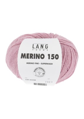 Lang Yarns Merino 150 Pink Flowers  (0248)