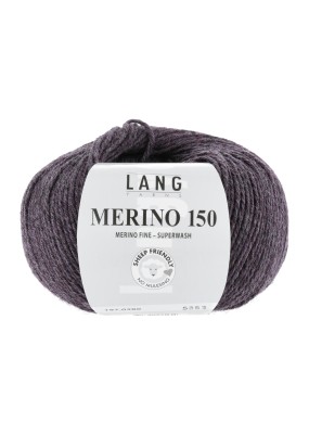 Lang Yarns Merino 150 Aubergine Melange (0280)