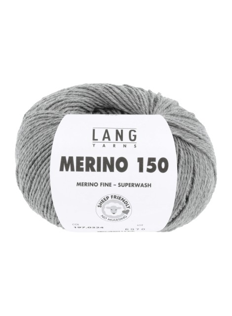 Lang Yarns Merino 150 Grey (0324)