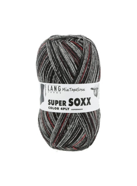 Lang Yarns Super Soxx Color 4 Ply MixTapeSoxx OldSchoolMix (0451)