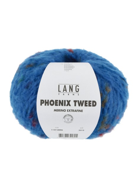 Lang Yarns Phoenix Tweed Merino Extrafine Royal Blue (0006)