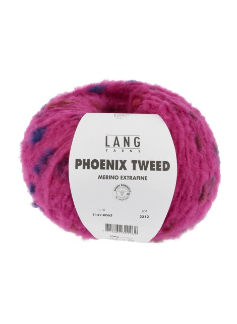 Lang Yarns Phoenix Tweed Merino Extrafine Fucshia (0065)