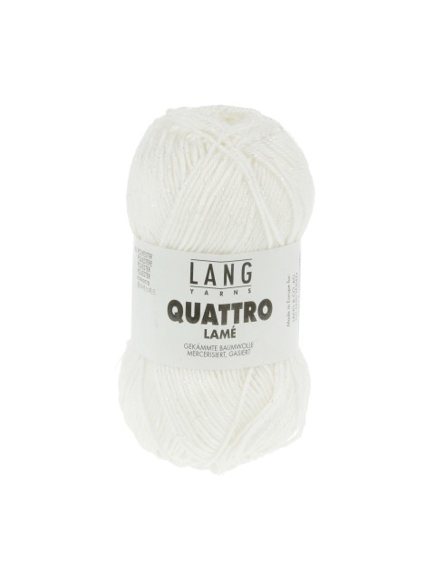 Lang Yarns Quattro Lame White (0001)