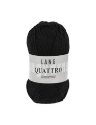 Lang Yarns Quattro Black (0004)