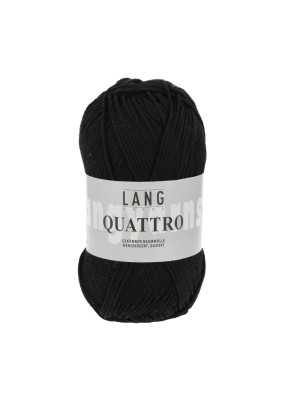 Lang Yarns Quattro Black (0004)