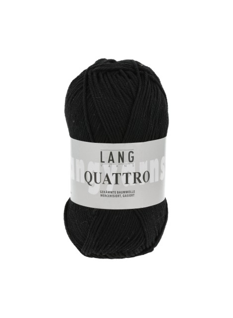 Lang Yarns Quattro Black (0004)