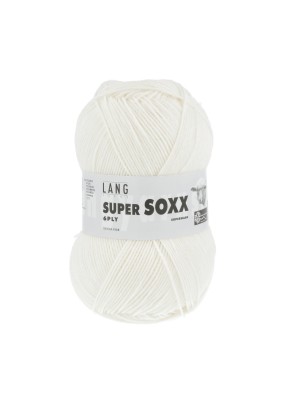 Lang Yarns Super Soxx 6 Ply Superwash UNI White (0001)