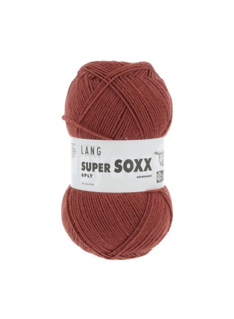 Lang Yarns Super Soxx 6 Ply Superwash UNI Copper (0015)