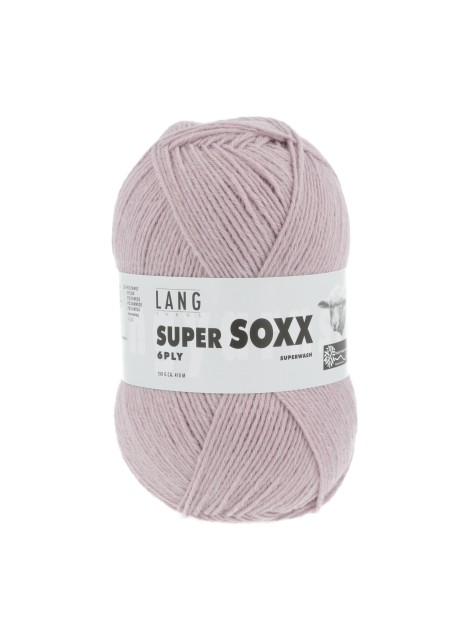 Lang Yarns Super Soxx 6 Ply Superwash UNI Pale Pink (0019)