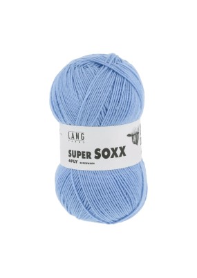 Lang Yarns Super Soxx 6 Ply Superwash UNI Blue (0021)