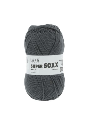 Lang Yarns Super Soxx 6 Ply Superwash UNI Metal Grey (0024)