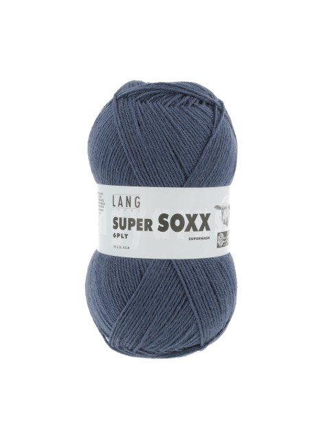 Lang Yarns Super Soxx 6 Ply Superwash UNI Navy (0034)