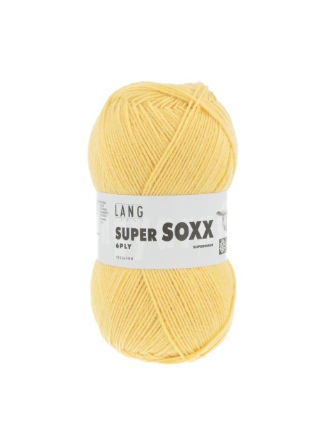 Lang Yarns Super Soxx 6 Ply Superwash UNI Canary (0043)