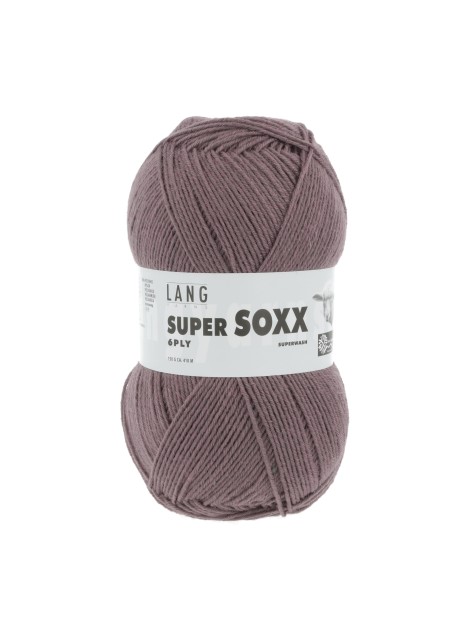 Lang Yarns Super Soxx 6 Ply Superwash UNI Mauve (0048)