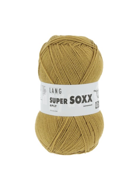 Lang Yarns Super Soxx 6 Ply Superwash UNI Ochre (0050)