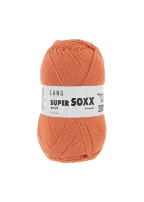 Lang Yarns Super Soxx 6 Ply Superwash UNI Royal Orange (0059)