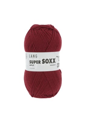 Lang Yarns Super Soxx 6 Ply Superwash UNI Scarlet (0061)